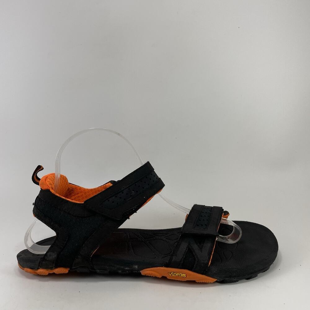 New Balance Minimus Trail M43031 Black Sandals Mens Size 8 Black/Orange Vibram